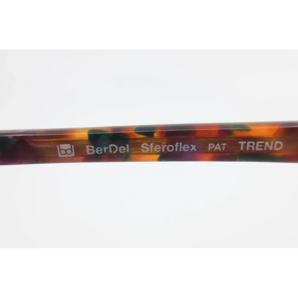 BerDel Sferoflex PAT TREND Aztecplum Tortoise Shell Clubmaster Frames Italy
